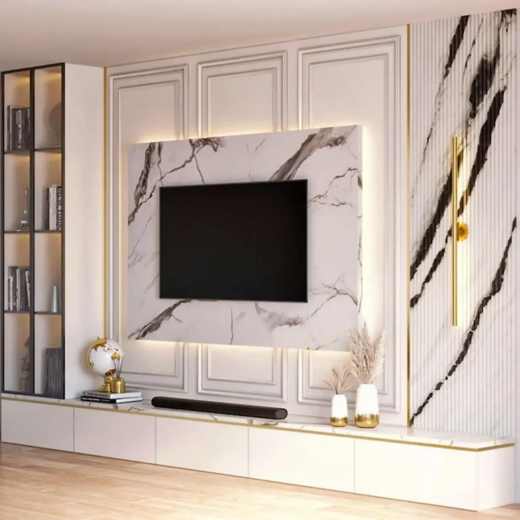 Wall-mounted TV unit designs in Mumbai